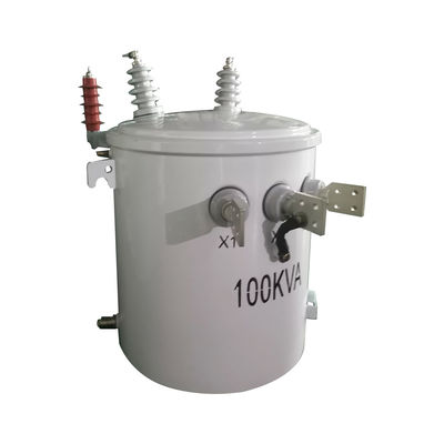 購入 100Kva 単相ポールマウント オイルタイプ トランスフォーマー 13.8Kv から 0.24Kv オンライン製造