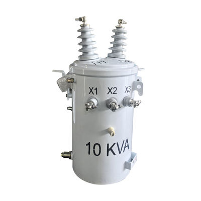 購入 10kva シングルフェーズポールマウント配送トランスフォーマー 12470V から 240V オンライン製造