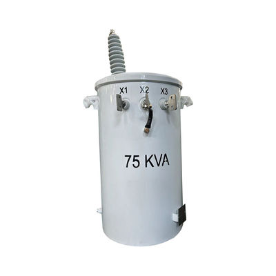 購入 75kva シングルフェーズ ポール 配送 トランスフォーマー オイル 13.2KV から 240V に浸透 オンライン製造