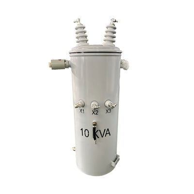 購入 10kva シングルフェーズポールマウント トランスフォーマー ステップダウン オイル パワー 電気 12470V から 240v オンライン製造