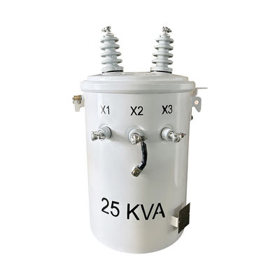 購入 25KVA シングルフェーズ ポールマウント トランスフォーマー ディストリビューション 4160V から 120V ANSI / IEEE C57 オンライン製造