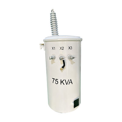 購入 75 kva シングルフェーズ ポールマウント トランスフォーマー IEEE/ANSI 規格 12470V から 480V 電力ポール トランスフォーマー オンライン製造