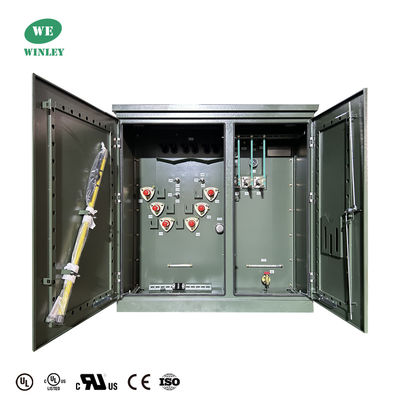 購入 1500Kva 3相パッド搭載 トランスフォーマー オイル浸透 4160V DOE 2016 ANSI / IEEE 規格を満たす オンライン製造