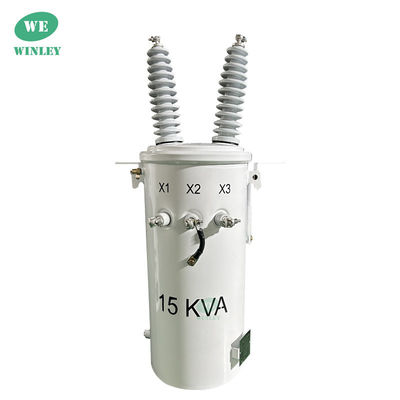 購入 IEC標準単相ポールマウントトランスフォーマー 15KVA 24.94/0.24KV 電源配送システム オンライン製造
