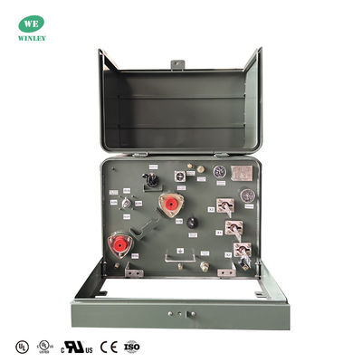 購入 DOE 2016 標準単相パッド搭載トランスフォーマー 100 Kva13800V から 120V UL/cUL 認証 オンライン製造