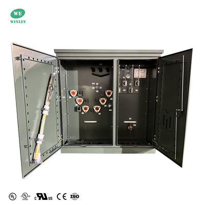 購入 500Kva パッドマウント トランスフォーマー 3相 8320V から 480Y/277ループフード ANSI / IEEE 規格 オンライン製造