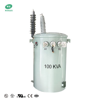 購入 100kVA単相柱上変圧器 二重巻線配電用油入変圧器 34.5kV～120V ANSI IEEE UL認証取得 オンライン製造