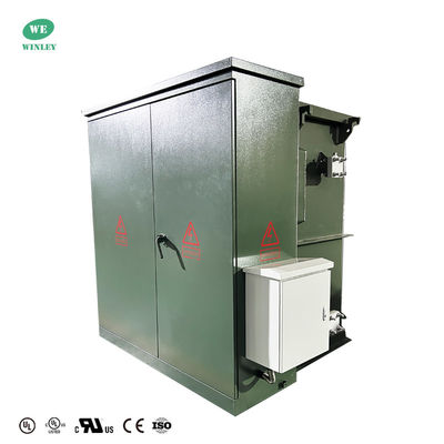 購入 UL認証 3750KVA 三相パッドマウント変圧器 液体充填 デッドフロント ループフィード 34500V to 480Y277 ANSI C57 オンライン製造