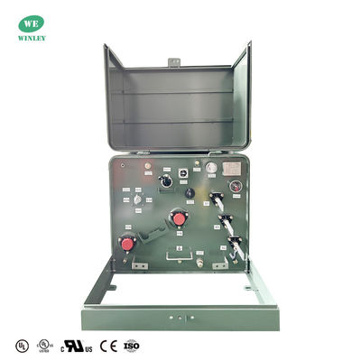 購入 75Kva単相パッド搭載配送トランスフォーマー ステップダウン 34.5KV から 240V ANSI IEEE 規格 オンライン製造