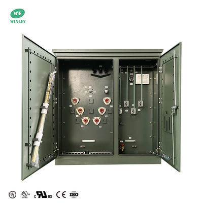 購入 UL認定 150Kva 3相パッド搭載 トランスフォーマー オイル浸水配送 12.470V から 480V ANSI IEEE CSA DOE2016 規格を満たす オンライン製造