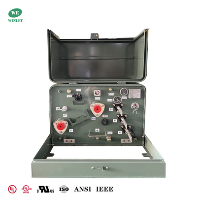 購入 50Kva シングルフェーズパッド搭載配送トランスフォーマー 電源ステップアップ 240V から 4160V UL リスト CSA ANSI IEEE 規格 価格 オンライン製造