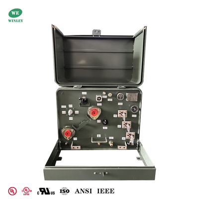 購入 100Kva シングルフェーズパッドマウント配送トランスフォーマー 13800V から 240V DOE 2016 標準の屋外配送を満たす オンライン製造