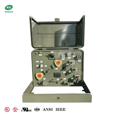 購入 IEEE 標準 UL 認定 25Kva 1 段階 パッド 搭載 電源配送 トランスフォーマー 12470V オンライン製造