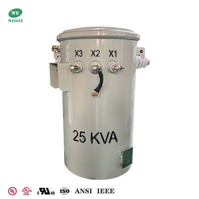 購入 25Kva Single Phase Pole Mounted  Distribution Transformer Oil-immersed 7.2KV To 120V UL/cUL Listed オンライン製造