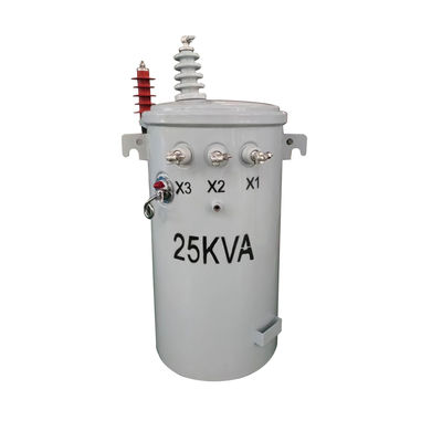 25 Kva 単相柱取付変圧器油浸高圧電力