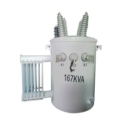167kva シングルフェーズ 空中ポール 配電電トランスフォーマー 12kv