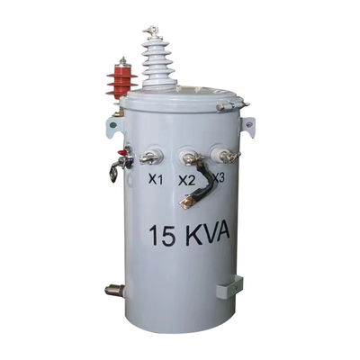 15kva ポールマウント 配送 単相 トランスフォーマー オイル 4160v から 240v に浸透
