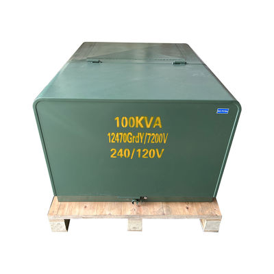 100kva シングルフェーズパッドマウントループフードトランスフォーマー 34.5kv 13.2kv 12.4 Kv