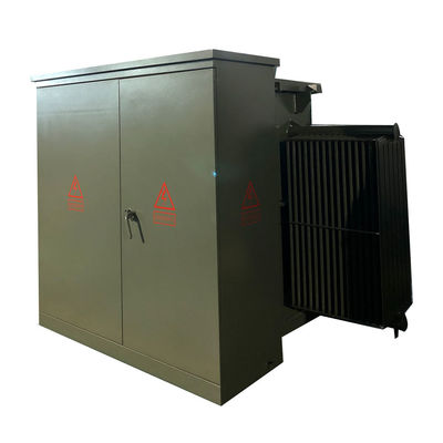 3相 2000kva オイル浸泡式電池パッド 24940Vから480V NEMA 3Rに搭載されたトランスフォーマー