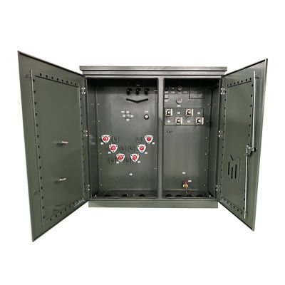 3相パッド搭載 トランスフォーマーサイズ 3000Kva ステップダウン 12000V から 630Y/364