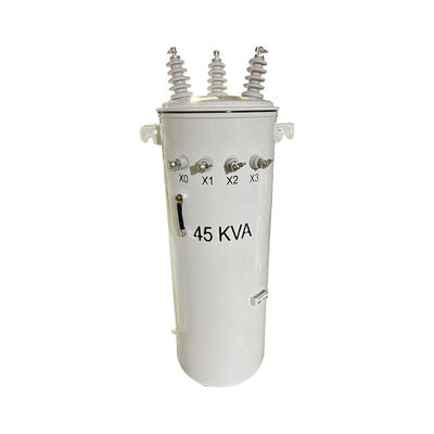 75KVA 3相ポールマウント トランスフォーマー オイル 浸水 13800V から 480V