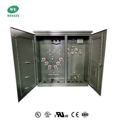 3相パッド搭載配送トランスフォーマー 2500 Kva 13200v から 480y/277 屋外用