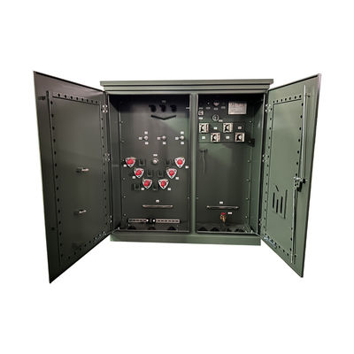 3相パッド搭載配送トランスフォーマー 3750 Kva 13.2KV デッドフロントループ供給
