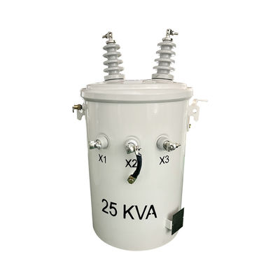 25kva シングルフェーズ液体で満たされたポール オーバーヘッド配送トランスフォーマー 12470v から 480v