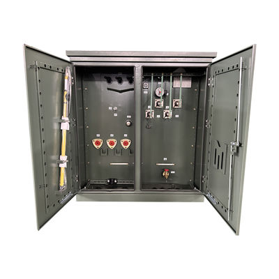 500kva 三相パッド搭載 トランスフォーマー パワー 12000V から 208Y 304 SS NEMA 3R ラジアル フィード