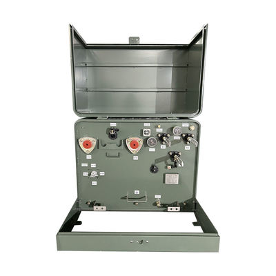 75kva 1相パッドに搭載された電気トランスフォーマー オイル 12.4KV から 120V aNSI IEEE