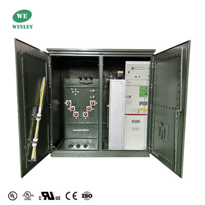 3000 Kva 3相パッド搭載 トランスフォーマー ステップダウン 24940V & 12470V UL認証 DOE 2016 ANSI IEEE 規格を満たす