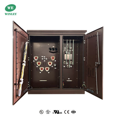 45Kva 3相パッド搭載 トランスフォーマー オイル浸水配送 12470V ステップダウン UL 認定