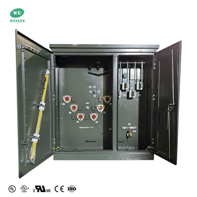 UL認定300Kvaパッドマウント 3相油浸し配送トランスフォーマー12470Vから480V CT ANSI IEEE DOE 2016規格