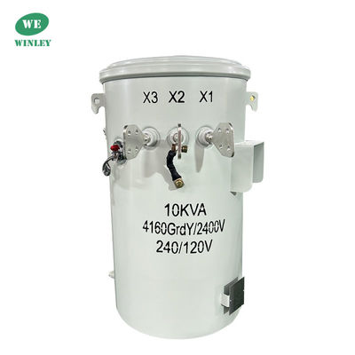 10Kva シングルフェーズ電源ポール 装着 トランスフォーマー オイル 浸水 100Hz 4160V メーカー価格