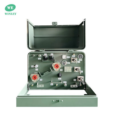 UL リスト 25 kVA シングルフェーズパッドマウント トランスフォーマー 13200V から 240V オイル浸泡式電源配送 トランスフォーマー