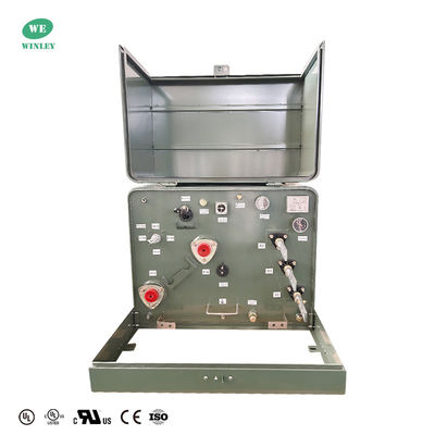 UL リスト 167kVA 単相パッドマウントトランスフォーマー 13800V から 120V オイル浸水配送トランスフォーマー ANSI IEEE 規格