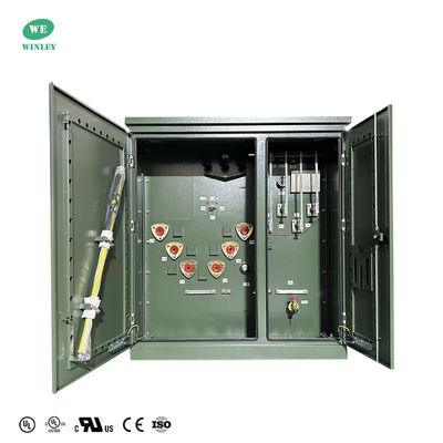 Three Phse Pad Mounted Transformer Oil Immersed Power Distribution 150kva  12470v To 208v Ansi Ieee Standards With Ul Certificate