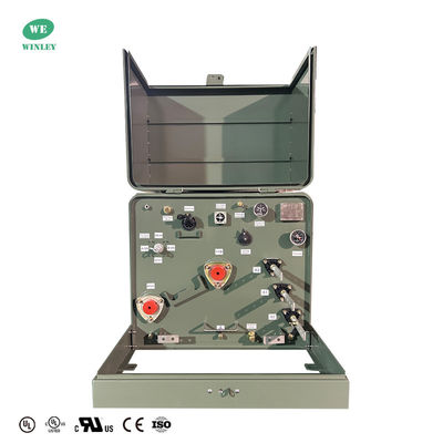 75Kva単相パッド搭載トランスフォーマー 屋外電源配送 ステップダウン 12.47KV ANSI IEEE規格