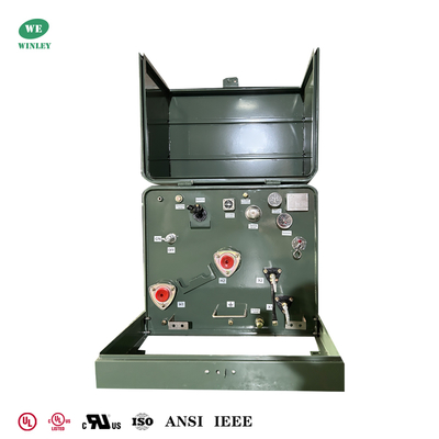UL規格75Kva単相パッドマウント変圧器 電力配分 480V～120V ANSI IEEE規格
