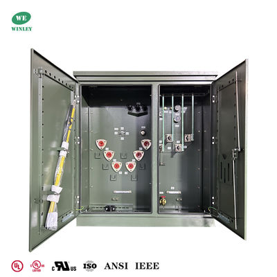 ULリスト 300Kva 3相パッドマウント変圧器 12.47KV～480V ラジアル供給 ASNI/IEEE規格