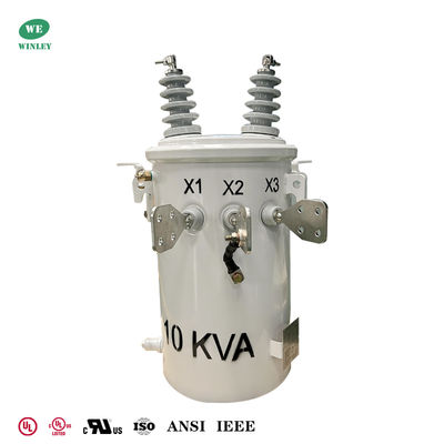 10kVA 単相柱上変圧器 油入 4160V から 120V 配電用変圧器