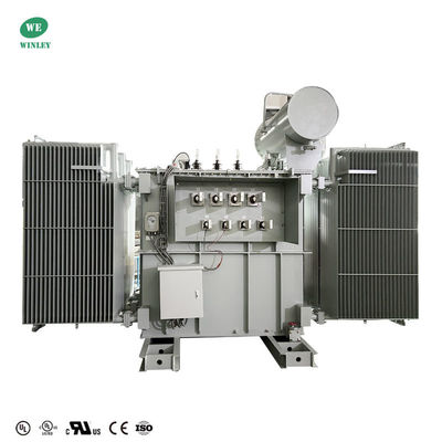 6500 kVA 変電所電力変圧器 ステップアップ 480V から 13800V ダブルスプリット太陽光発電変圧器