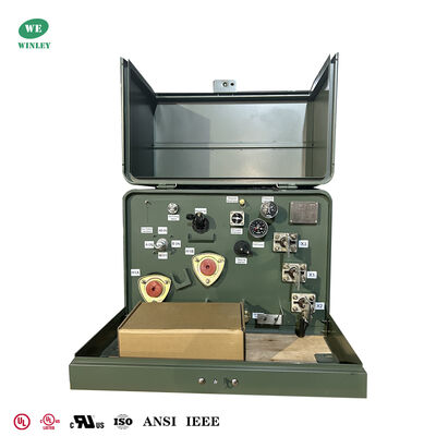 単相パッド搭載トランスフォーマー 25kva 12.47kv から 120v オイルで満たされた配送トランスフォーマー