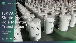 15kva 柱に取り付けられた変圧器 13.8kv 油入電力変圧器 CSA C2.2 標準 cUL 証明されました